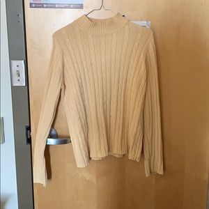 Super cute yellow thrifted sweater!